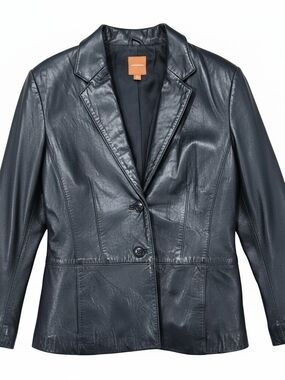 Vintage John Carlisle Anonymous Lambskin Tailored Jacket, Sz M